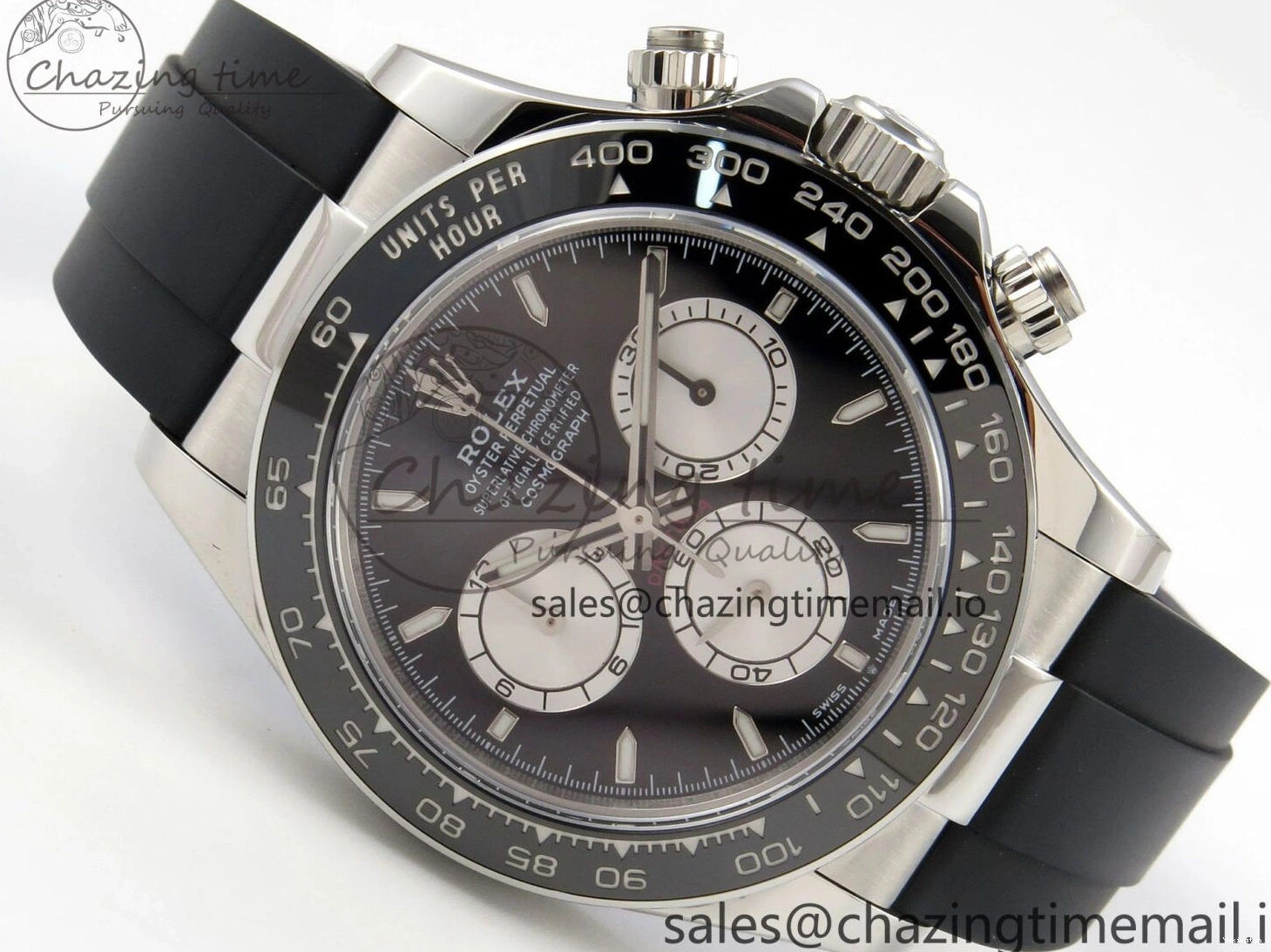 Oysterflex Bezel Clean on Ceramic DD4131 1:1 SS Dial 126519 Black Black Rubber Edition Best Stick Strap Daytona 0518